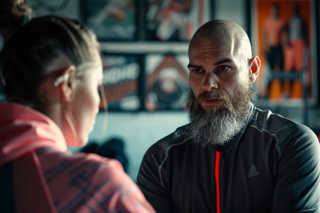 mental performance coach in session with athlete